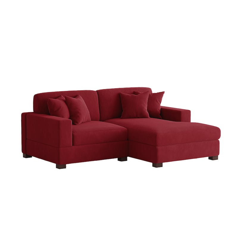 Oversized Modular Sectional Sofa Set with Pillows for Living Room