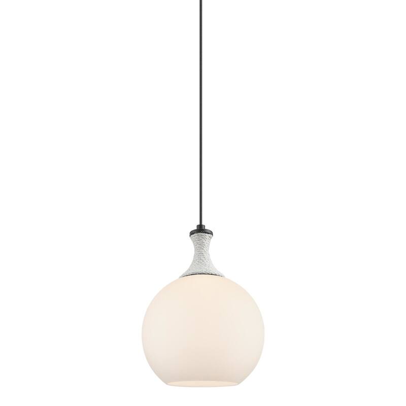 Innovations Lighting 415-1PR-14-10 Astor Pendant Astor 10" Wide - Matte Black / Matte White