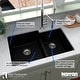 preview thumbnail 30 of 56, Karran Undermount Large/Small Bowl Quartz Kitchen Sink - 32" x 21.25" x 9" - 32" x 21.25" x 9"