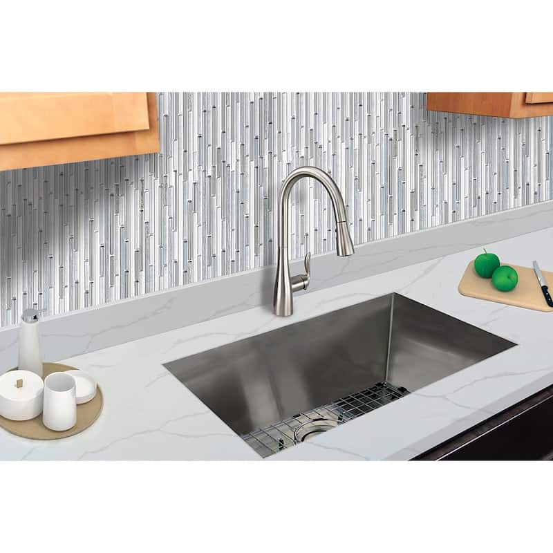 Transolid TRS_RDE321710 Rimless 32" Undermount Double Basin Kitchen