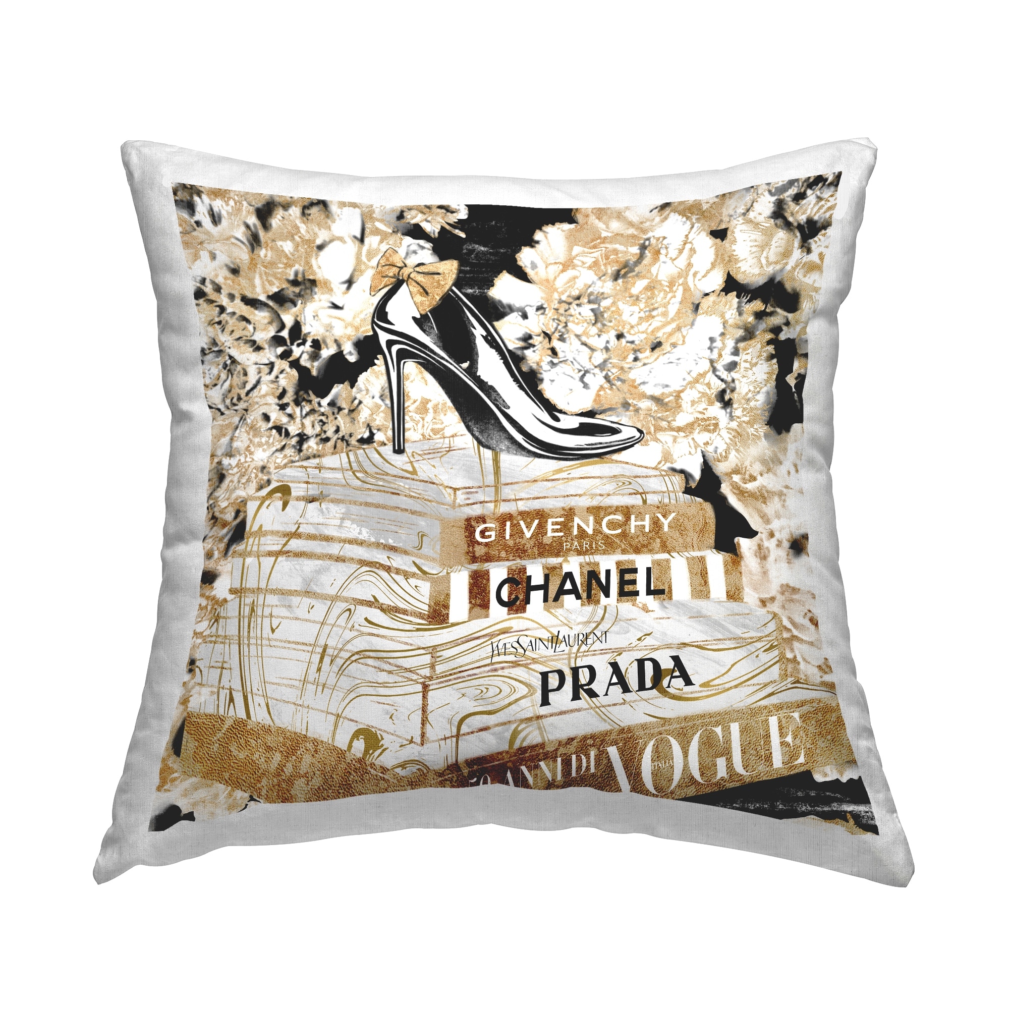 Stupell Industries Glam Fashion Heal Book Stack Floral Pattern Decorative  Printed Throw Pillow by Ziwei Li - On Sale - Bed Bath & Beyond - 36195531