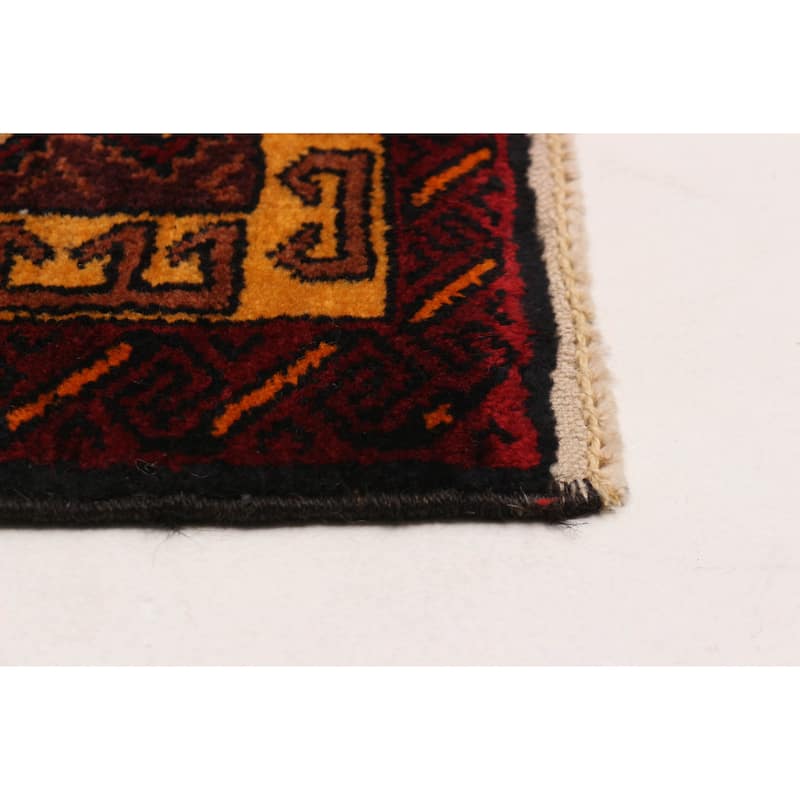 Teimani Black Rug 3'7" x 5'8" - 3'7 x 5'8