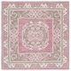 preview thumbnail 4 of 19, SAFAVIEH Handmade Savonnerie Radolija Traditional Wool Rug 6' Square - Olive/Pink - Square