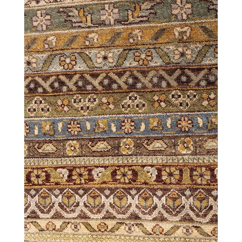 Gabbeh One-of-a-Kind Hand-Knotted Area Rug - Ivory, 8' 1" x 10' 1" - 8' 1" x 10' 1"