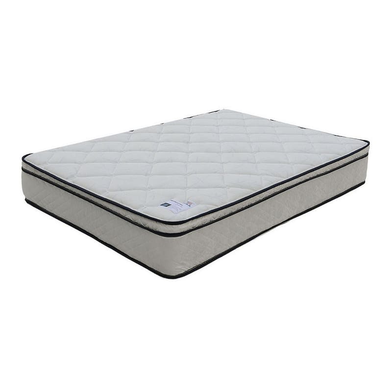 Lim 9 Inch Soft Bonnell Coil Full Size Mattress with Euro Top, Dense Foam