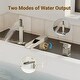 preview thumbnail 11 of 23, Bathtub Filler Faucet with Sprayer, Double-Handle Deck-Mount Roman Tub Faucet with Handshower, Pressure Balanced Valve Included