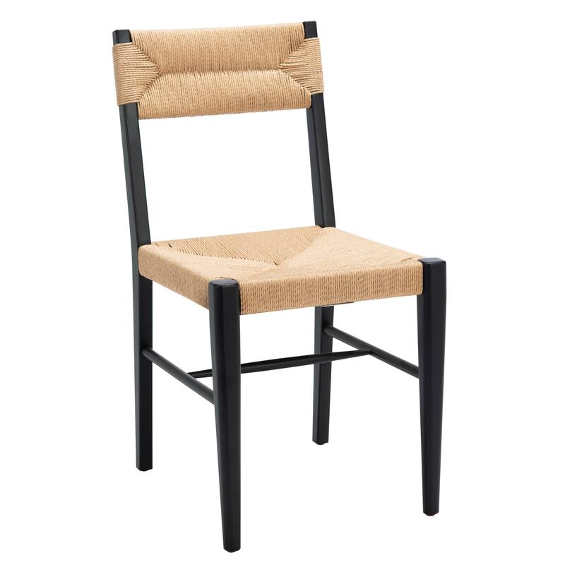 SAFAVIEH Couture Shazia Rattan Dining Chair (Set of 2) - 16.3" W x 21.3" L x 34" H - 16Wx21Dx34H