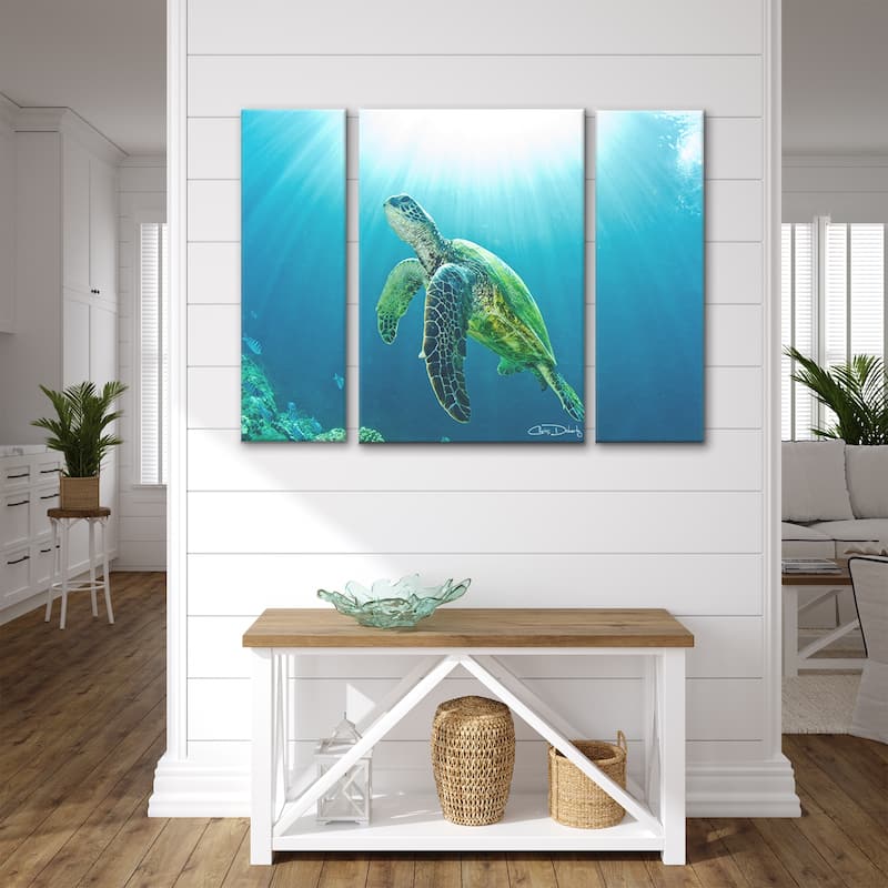 Ready2HangArt 'Sea Turtle' 3-Piece Wrapped Canvas Wall Art Set