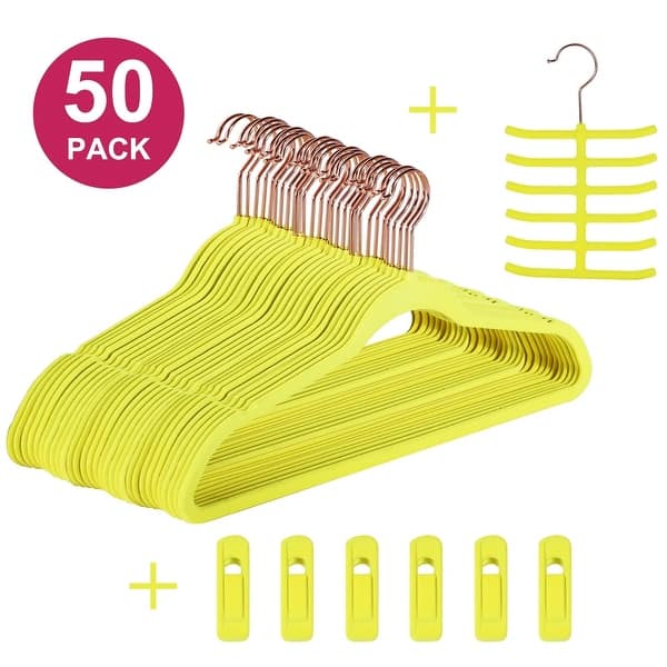Premium Space Saving Velvet Hangers Holds Up To 10 Lbs, 30/50/60/100