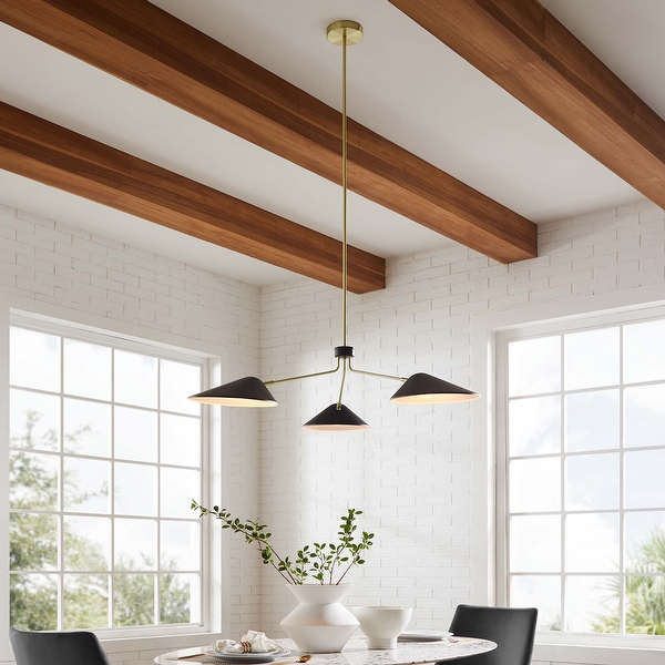 3 arm pendant light top