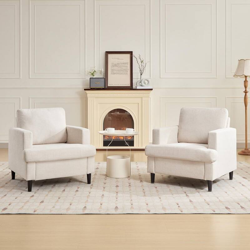 Soft & Padded Chair, Mid-Century Sofa Chair for Bedroom