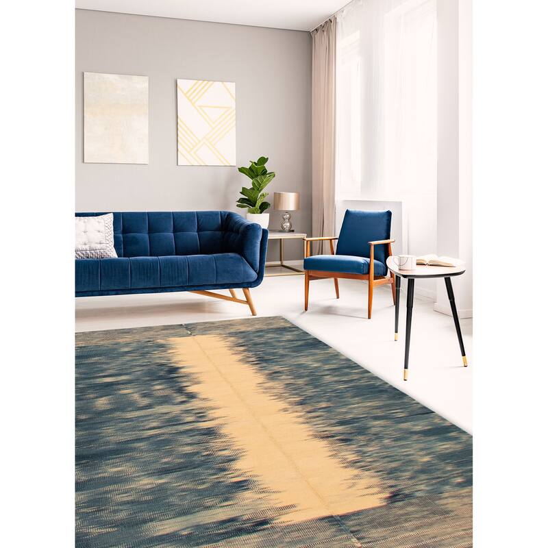 Ankara Blue Kilim 5'0" x 8'0" - 5'0 x 8'0