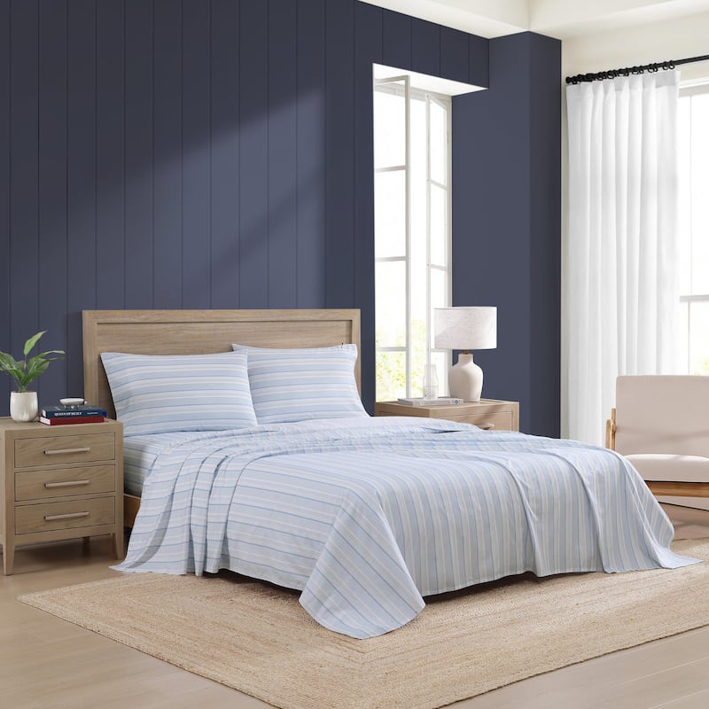 Tommy Hilfiger Printed Cotton Percale Sheet Set