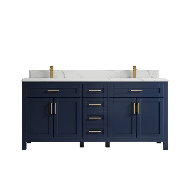 Willow Collections 72 in. W x 22 in. D Double Sink Bathroom Vanity with Countertop