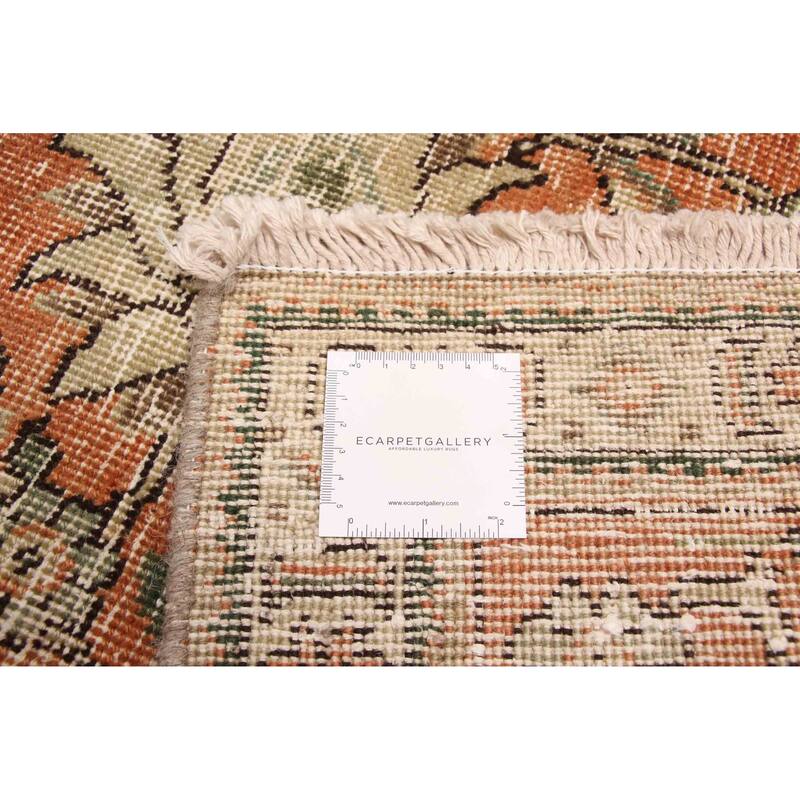 ECARPETGALLERY Hand-knotted Antalya Vintage Copper Wool Rug - 7'7 x 11'2