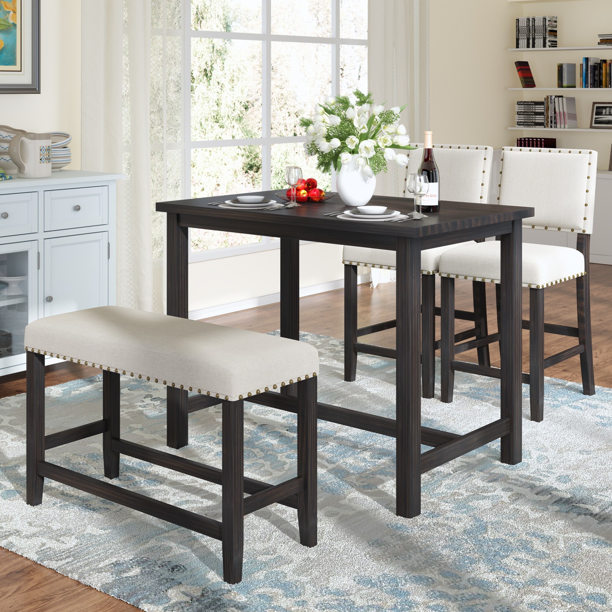 4 piece bar height dining set discount