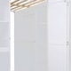 preview thumbnail 11 of 13, Full Size Bunk Bed with Wardrobe, Desk & Shelves, Multi-Functional Space Saver - White