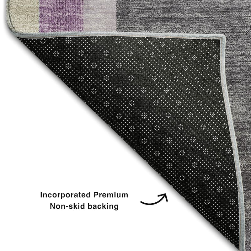 Premium Washable Super Soft Contemporary Deco Mayfield Rug