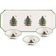 Spode Christmas Tree Rectangular Tray With Dipping Bowls - Bed Bath 