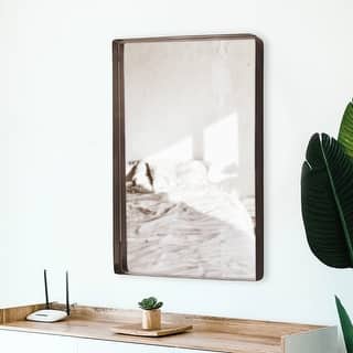 Allan Andrews Steele Brass Wall and Accent Mirror - 30 x 40