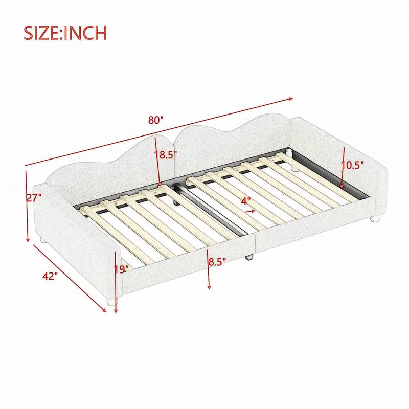 Twin size Upholstered Daybed