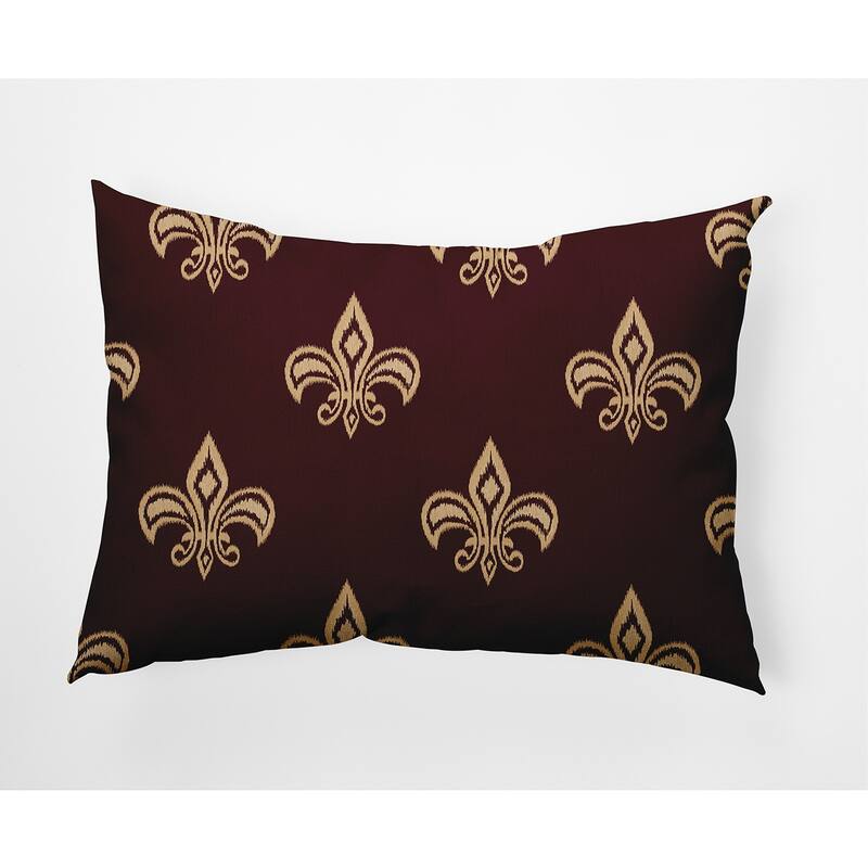 Fleur de Lis Decorative Throw Pillow