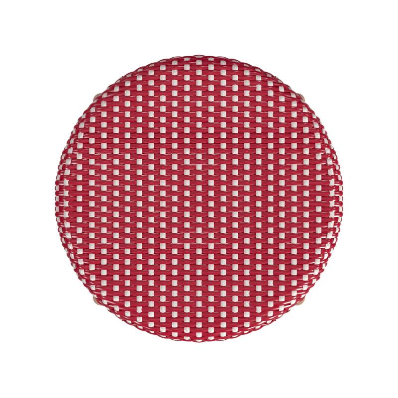 Tobias 24" Rattan Round Counter Stool