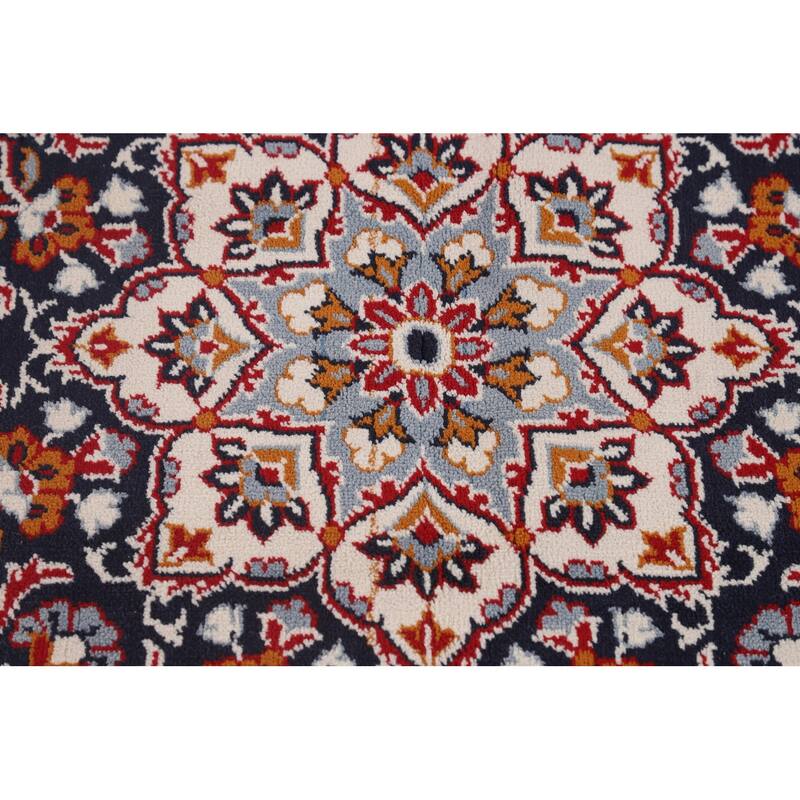 Traditional Kashan Turkish Rug Machine-Made Bedroom Red Carpet - 9'9" x 12'10"