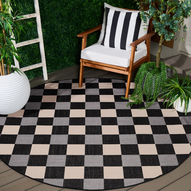 SAFAVIEH Courtyard Meryem Indoor/Outdoor Washable Backyard Patio Rug