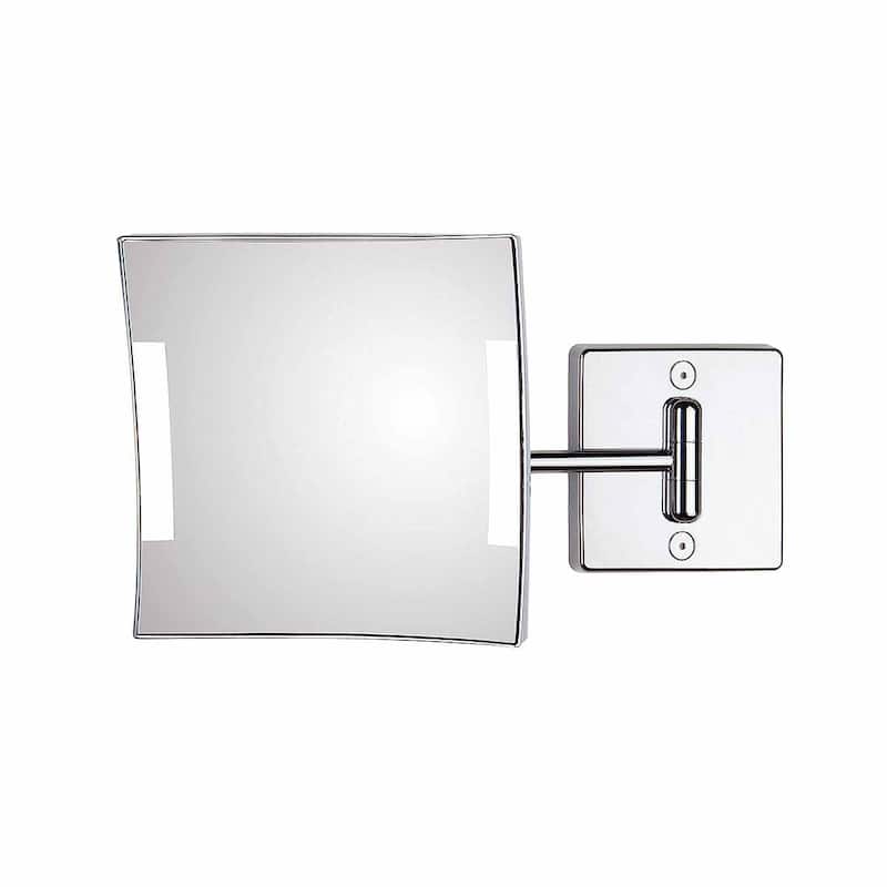 WS Bath Collections Quadrolo 7-9/10"W x 7-9/10"H Wall Mounted - Polished Polished Chrome