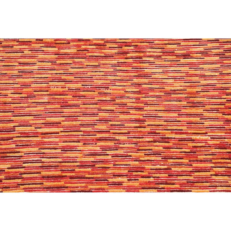 Modern Moroccan Oriental Wool Area Rug Handmade Bedroom Carpet - 5'5" x 7'7"