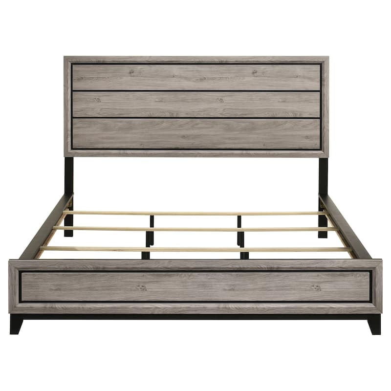 Watson Transitional Wood Panel Bed