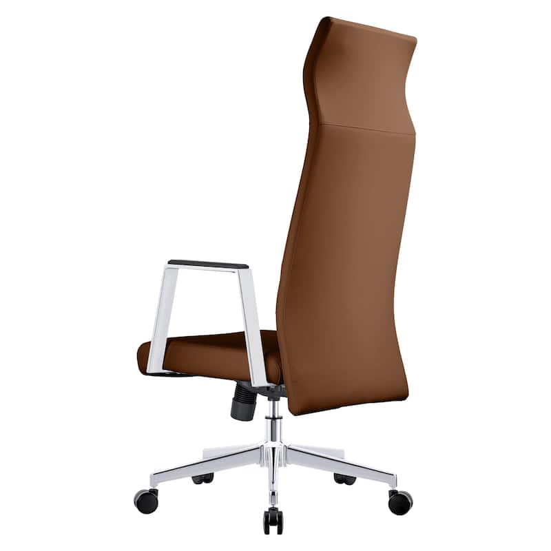 LeisureMod Aleen High-Back Office Chair with Swivel and Tilt