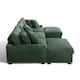 118.4"W Plush Modular Sectional Sofa with Pillows