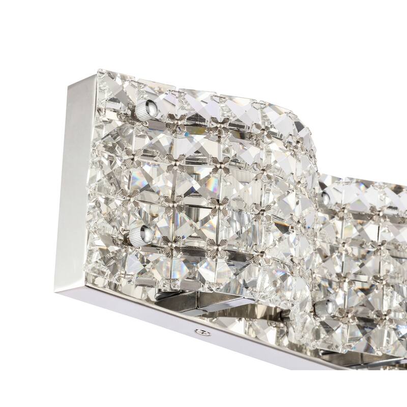 Odette 4-Light Clear Crystals Wall Sconce