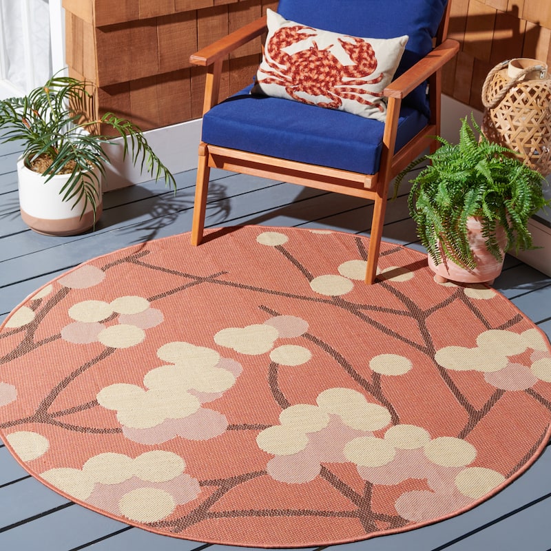 SAFAVIEH Courtyard Wanita Indoor/ Outdoor Waterproof Patio Backyard Rug