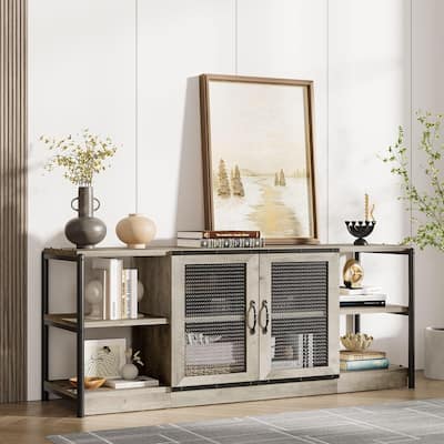 Industrial Entertainment Center TV Stand for for Living Room 65/75 inches TVs - N/A