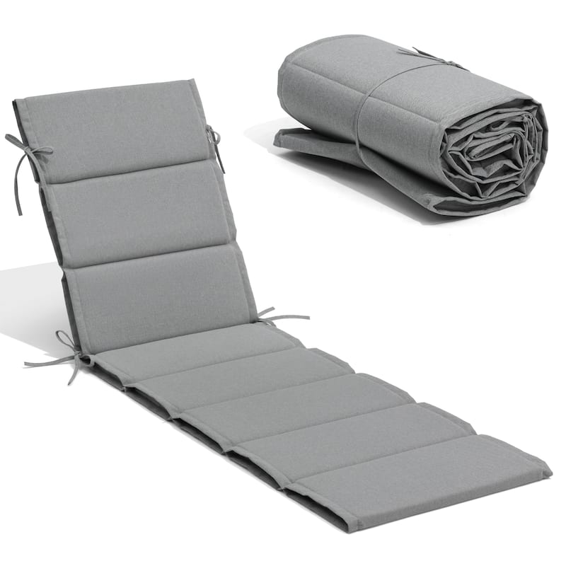 Outdoor Chaise Lounge Chair Cushion Patio Sun Lounger Cushion Sunbed Seating Pad