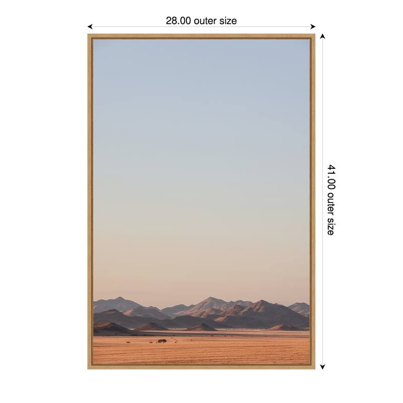 Hotoke by Shot by Clint Framed Canvas Wall Art Print - 28 x 41 in