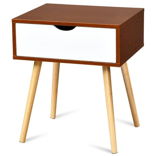 Shop Nightstand End Side Sofa Table Storage Drawer Living Room