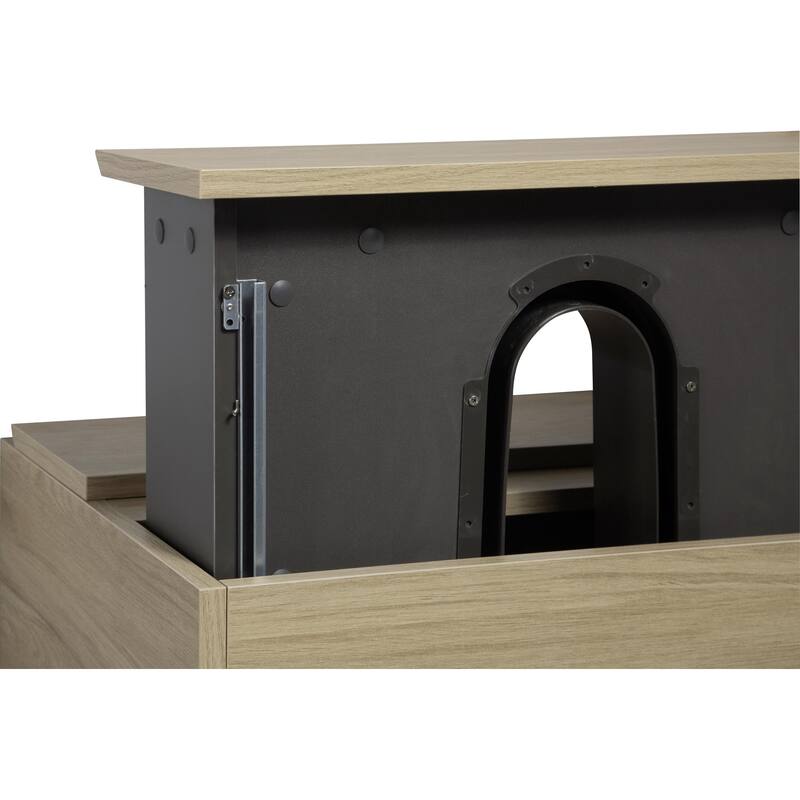 35.5-Inch Floating Bathroom Vanity with Glossy Resin Sink, Ash Grey Color, Wall-Mounted Design, 2 Drawers