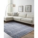 preview thumbnail 2 of 0, Frank Lloyd Wright Foundation by Livabliss Usonia Collection Global Graphic Area Rug Blue/White - 3' 2" x 10'