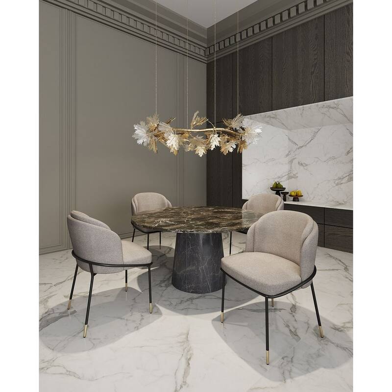 Manhattan Comfort Flor Fabric Dining Chair