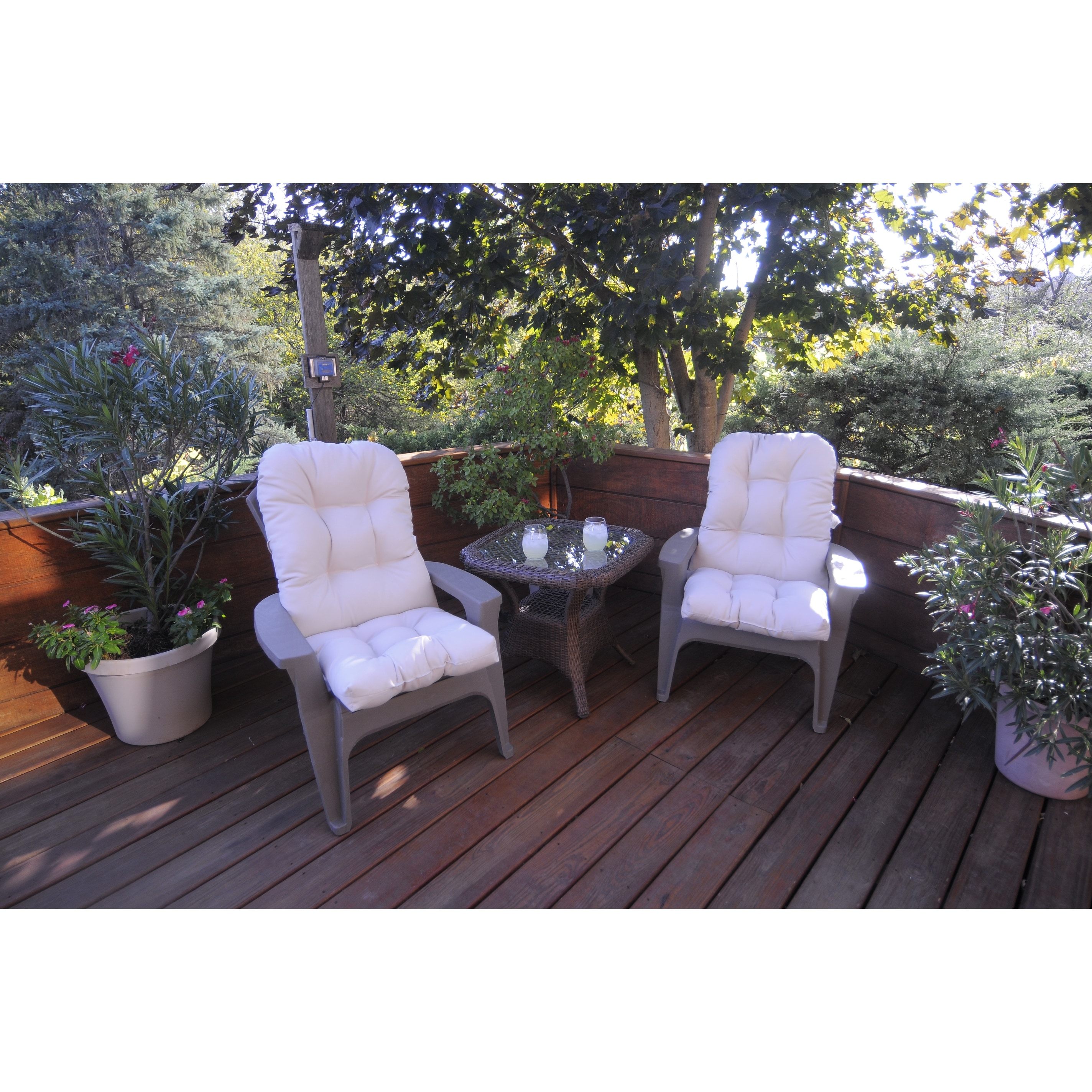Plastic garden chair clearance cushions