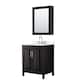 Option Dark Espresso / White Quartz Top / Polished Chrome