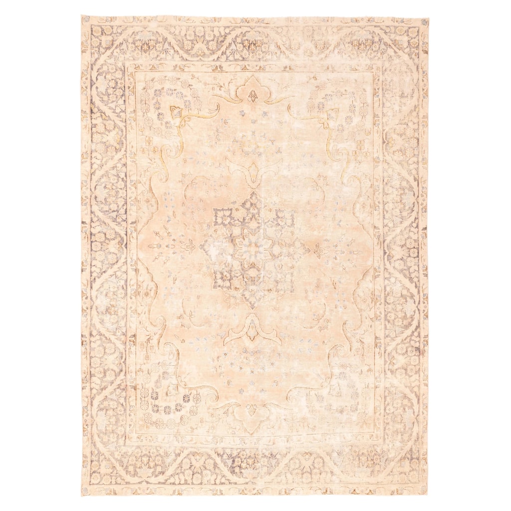 ECARPETGALLERY Hand-knotted Antalya Vintage Blush Wool Rug - 8'8 x 11'11