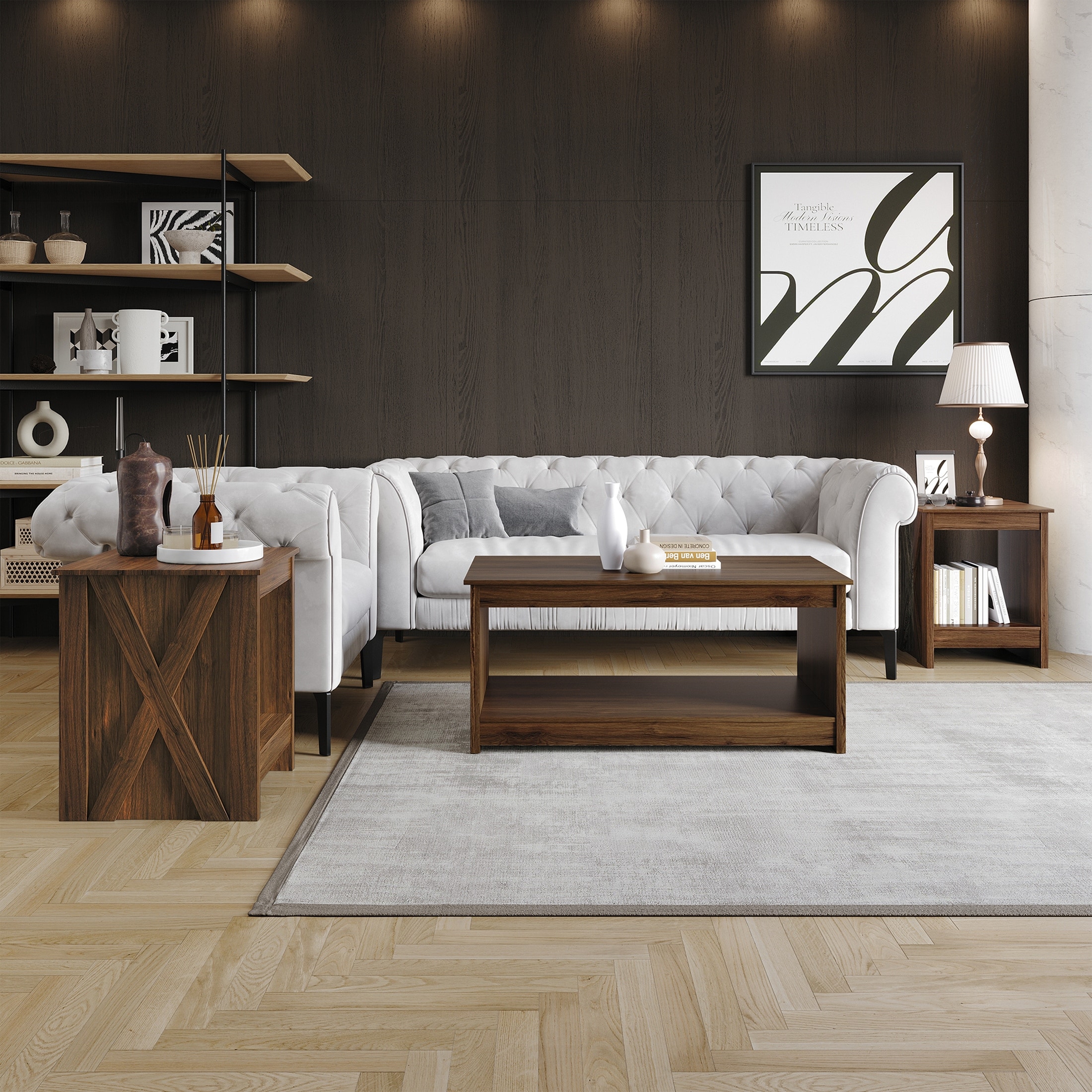 CraftPorch Contemporary Coffee Table Set