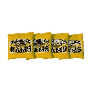 Framingham State Rams Yellow Cornhole Bags