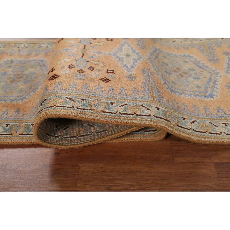 Geometric Viss Oriental Runner Rug Hand-Knotted Wool Carpet - 2'5"x 8'2"