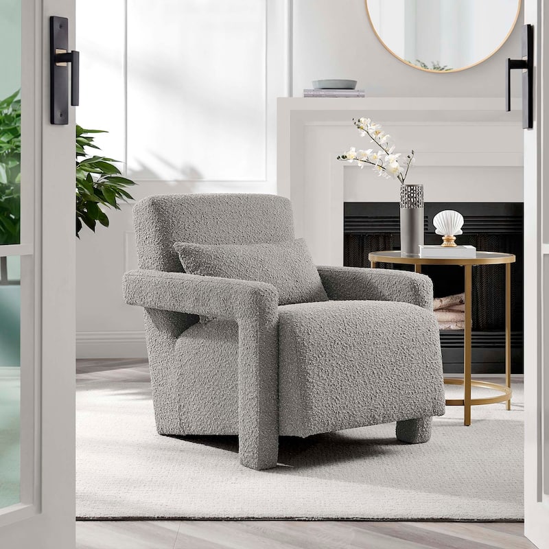 Mirage Boucle Upholstered Armchair